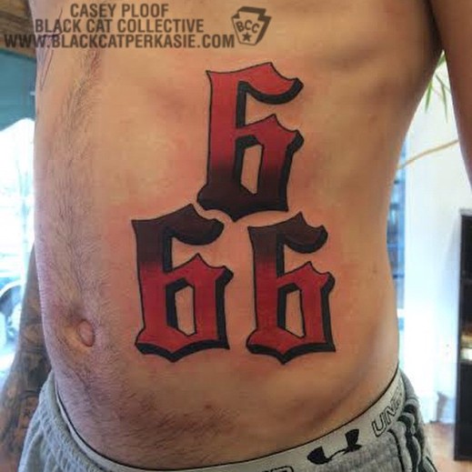 666 tattoo Dragon's Tattoo